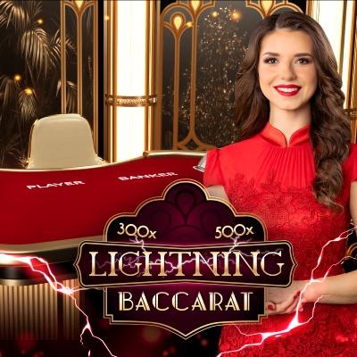 Lightning Baccarat live casino game